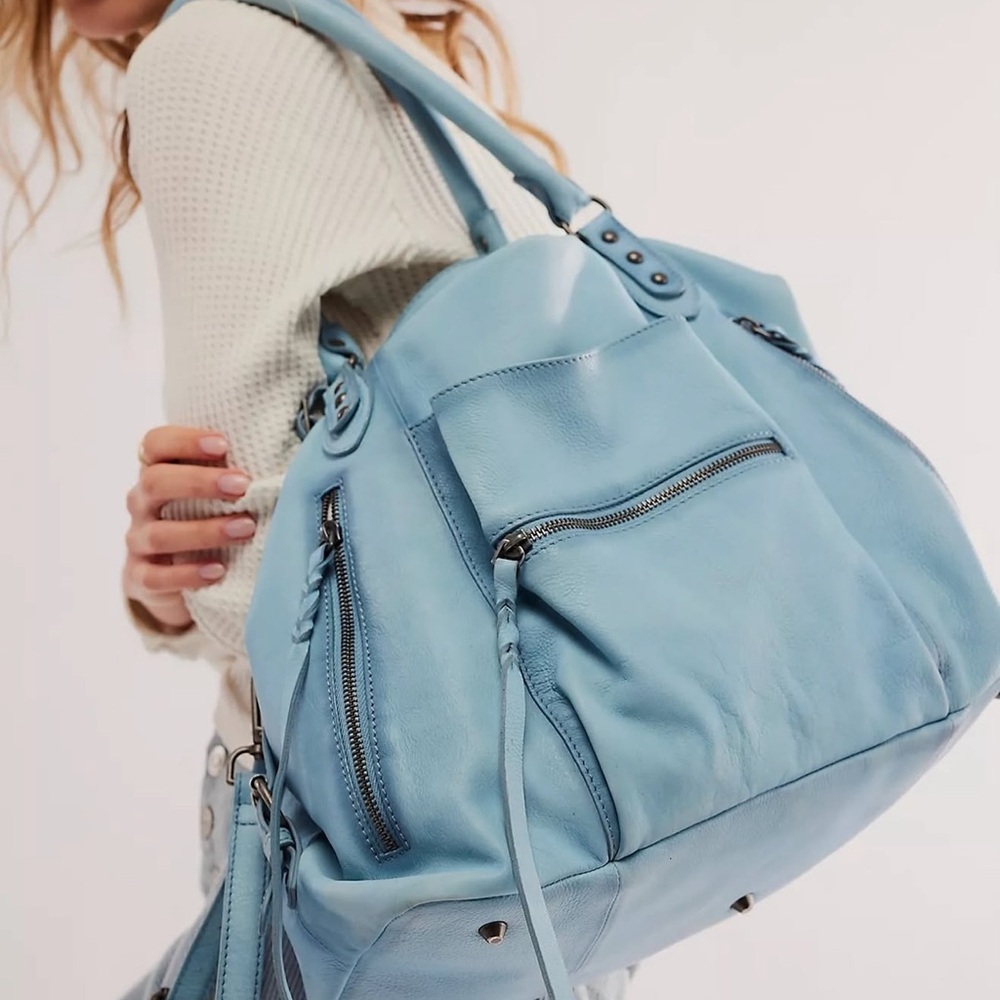 BIG! We The Free by Free People Emerson Tote Bag Washed Sail Sold Out! NEW